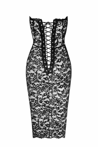 Сукня Noir Handmade F301 Catalyst lace up midi dress - 3XL - фото №6
