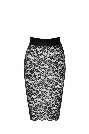 Спідниця Noir Handmade F302 Ambivalence lace up midi skirt - XL - фото №6