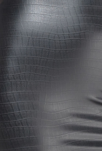 Трусики Noir Handmade P012 Wild crocodile wetlook thong with double opening - S - фото №4