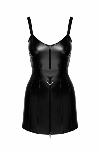 Сукня Noir Handmade F320 Starlet wetlook minidress with ring belt - 3XL №7