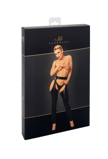 Легінси з відкритими стегнами Noir Handmade F323 Rebel wetlook chaps - 3XL - фото №9