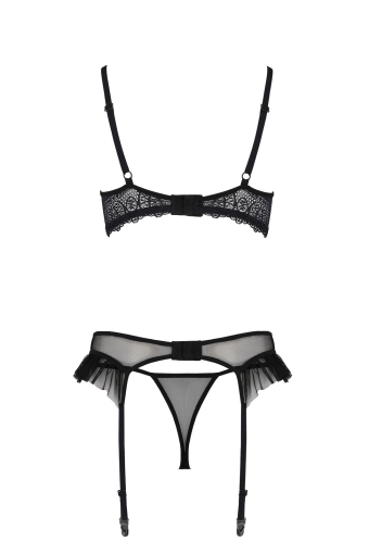 Комплект Passion KERRIA SET WITH OPEN BRA black S/M - ECO Passion - фото №4