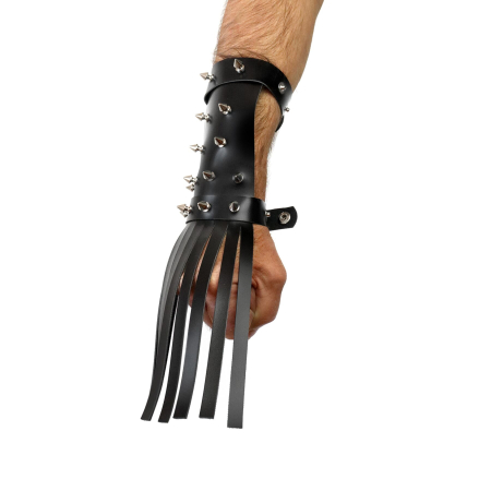 Шкіряна БДСМ рукавичка-хлист Art of Sex - Snake - фото