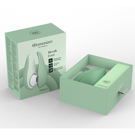 Вакуумний кліторальний стимулятор Womanizer Liberty 2 Sage №8