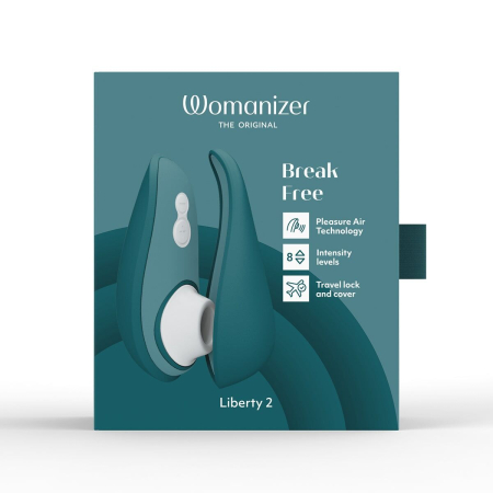 Вакуумний кліторальний стимулятор Womanizer Liberty 2 Dark Petrol - фото №10