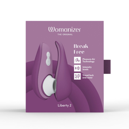 Вакуумний кліторальний стимулятор Womanizer Liberty 2 Purple - фото №10