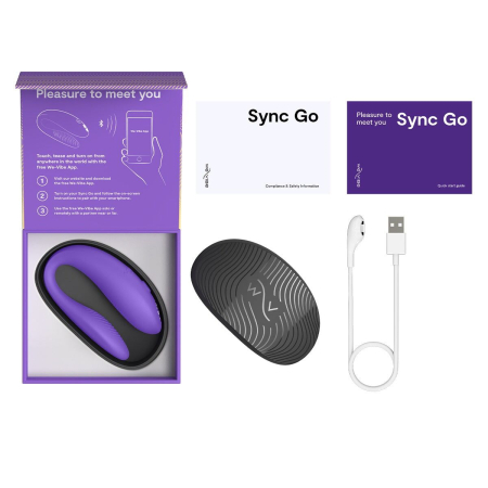 Смарт-вібратор для пар We-Vibe Sync GO Light Purple - фото №7