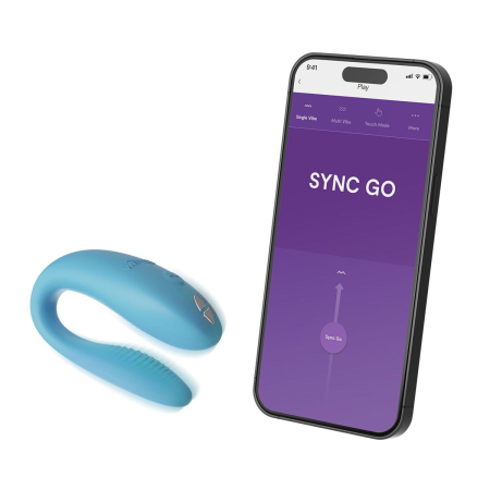Смарт-вібратор для пар We-Vibe Sync GO Turquoise - фото №5
