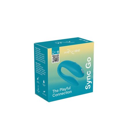 Смарт-вібратор для пар We-Vibe Sync GO Turquoise - фото №11