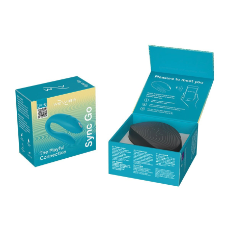 Смарт-вібратор для пар We-Vibe Sync GO Turquoise - фото №9