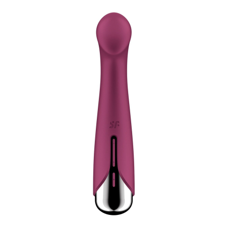 Вібратор з ротацією Satisfyer Spinning G-Spot 1 Red, плоский майданчик для стимуляції точки G - фото №6