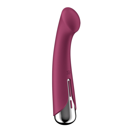 Вібратор з ротацією Satisfyer Spinning G-Spot 1 Red, плоский майданчик для стимуляції точки G - фото №5