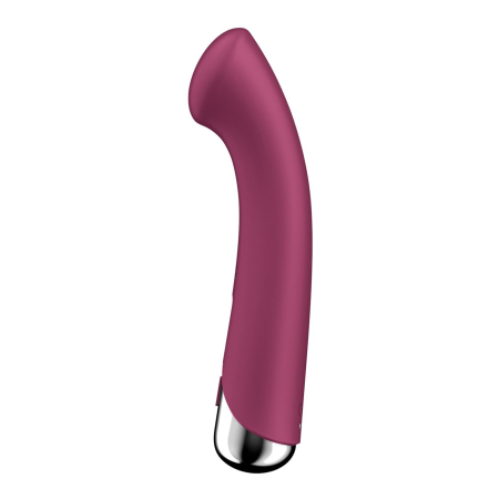 Вібратор з ротацією Satisfyer Spinning G-Spot 1 Red, плоский майданчик для стимуляції точки G - фото №3