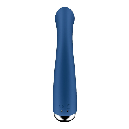 Вібратор з ротацією Satisfyer Spinning G-Spot 1 Blue, плоский майданчик для стимуляції точки G - фото №4