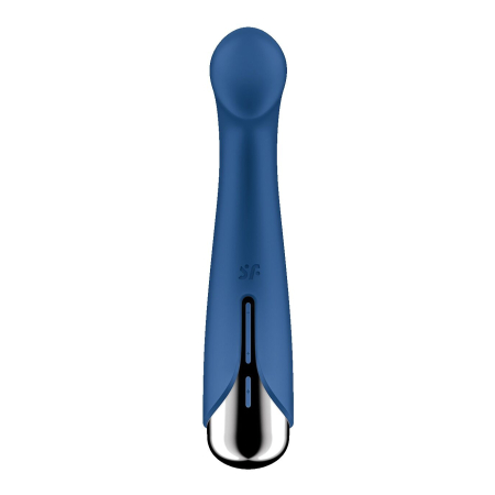 Вібратор з ротацією Satisfyer Spinning G-Spot 1 Blue, плоский майданчик для стимуляції точки G - фото №6
