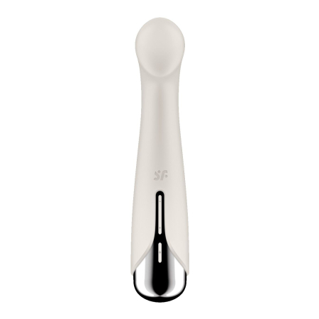 Вібратор з ротацією Satisfyer Spinning G-Spot 1 Beige, плоский майданчик для стимуляції точки G - фото №6