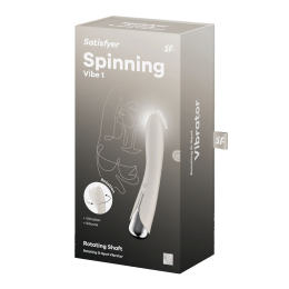 Вібратор точки G з обертанням Satisfyer Spinning Vibe 1 Beige, 2 мотори - - фото №8