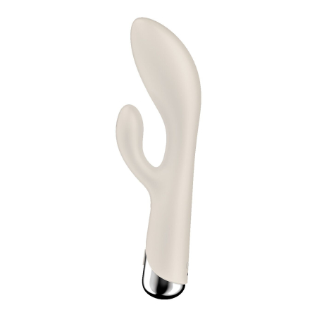 Вібратор-кролик з ротацією Satisfyer Spinning Rabbit 1 Beige, 3 мотори - фото №3