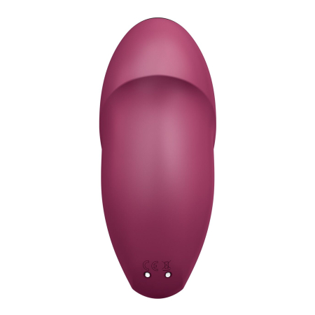 Вібростимулятор-пульсатор Satisfyer Tap & Climax 1 Red, ефект постукування пальцем, 2 мотори - фото №6