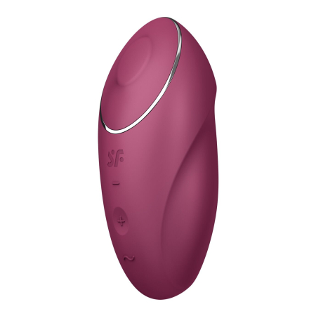 Вібростимулятор-пульсатор Satisfyer Tap & Climax 1 Red, ефект постукування пальцем, 2 мотори - фото №4