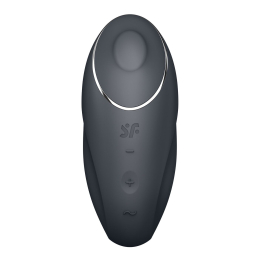 Вібростимулятор-пульсатор Satisfyer Tap & Climax 1 Grey, ефект постукування пальцем, 2 мотори - - фото №3