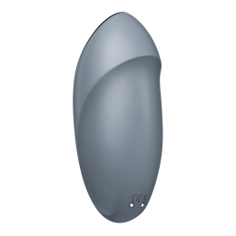 Вібростимулятор-пульсатор Satisfyer Tap & Climax 1 Bluegrey, ефект постукування пальцем, 2 мотори - - фото №5