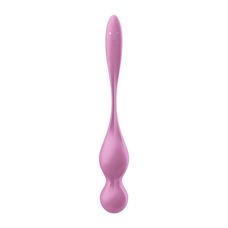 Вагінальні смарт-кульки з вібрацією Satisfyer Love Birds 1 Connect App Pink, 78 г - фото №3