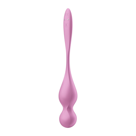 Вагінальні смарт-кульки з вібрацією Satisfyer Love Birds 1 Connect App Pink, 78 г - фото №4