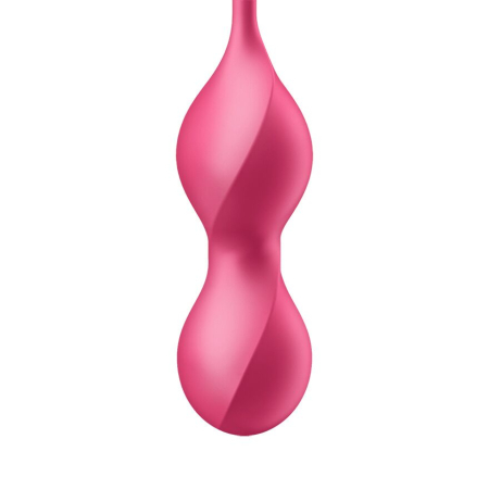Вагінальні смарт-кульки з вібрацією Satisfyer Love Birds 2 Connect App Red, 86 г, пульт ДК - фото №4