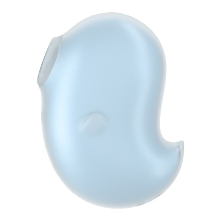 Вакуумний кліторальний стимулятор з вібрацією Satisfyer Cutie Ghost Blue - фото №2