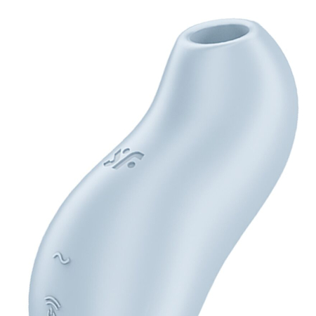 Вакуумний кліторальний стимулятор з вібрацією Satisfyer Pocket Pro 1 Blue - фото №4