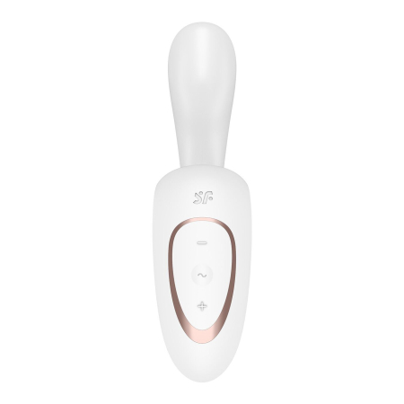 Вагінально-кліторальний вібратор Satisfyer G for Goddess 1 White, 2 мотори - фото №4
