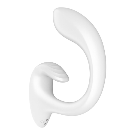 Вагінально-кліторальний вібратор Satisfyer G for Goddess 1 White, 2 мотори - фото №3