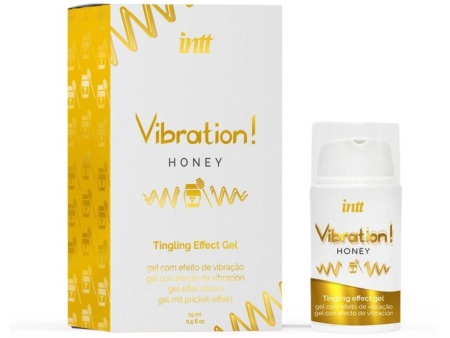 Рідкий вібратор Intt Vibration Honey (15 мл), густий гель, дуже смачний, діє до 30 хвилин - фото