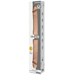 Фалоімітатор двосторонній SIlexD Billy-Joe Double Dong M Flesh, двошаровий, силікон+Silexpan - - фото №2