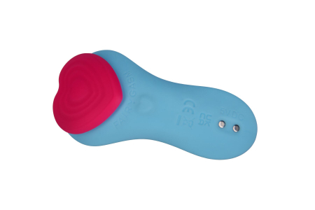 Вібратор у трусики FairyGasm HeartGem blue, на магніті, пульт ДК №4