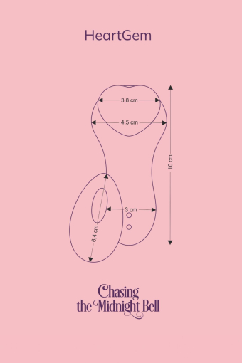 Вібратор у трусики FairyGasm HeartGem green, на магніті, пульт ДК - фото №11