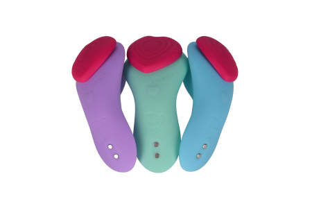 Вібратор у трусики FairyGasm HeartGem green, на магніті, пульт ДК - фото №12