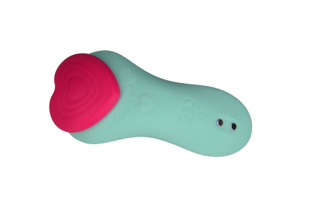 Вібратор у трусики FairyGasm HeartGem green, на магніті, пульт ДК - фото №5