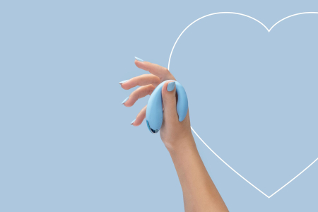 Вібратор для пар FairyGasm PleasureBerry blue, зарядний кейс, пульт ДК - фото №10