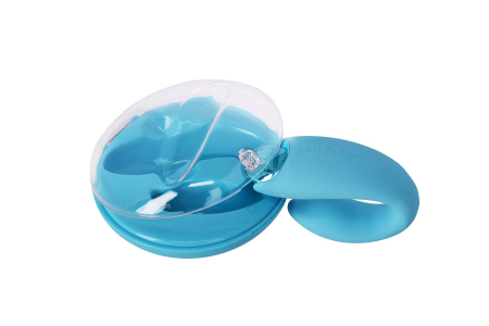 Вібратор для пар FairyGasm PleasureBerry blue, зарядний кейс, пульт ДК - фото №5