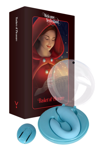 Вібратор для пар FairyGasm PleasureBerry blue, зарядний кейс, пульт ДК - фото №8