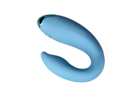 Вібратор для пар FairyGasm PleasureBerry blue, зарядний кейс, пульт ДК - фото №2