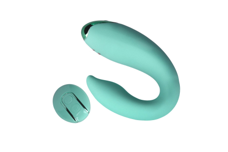 Вібратор для пар FairyGasm PleasureBerry green, зарядний кейс, пульт ДК - фото №7