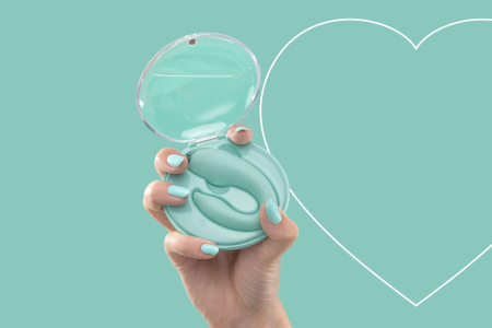 Вібратор для пар FairyGasm PleasureBerry green, зарядний кейс, пульт ДК - фото №9