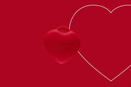 Мінівібратор «Сердечко» FairyGasm PleasureStone red, 9 режимів, на шнурку - фото №5