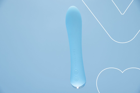 Вібратор з підігрівом FairyGasm WowGenie blue, підігрів до 42 °C - фото №6