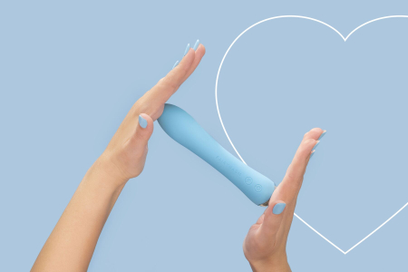 Вібратор з підігрівом FairyGasm WowGenie blue, підігрів до 42 °C - фото №7