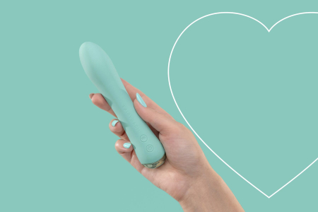 Вібратор з підігрівом FairyGasm WowGenie green, підігрів до 42 °C - фото №7