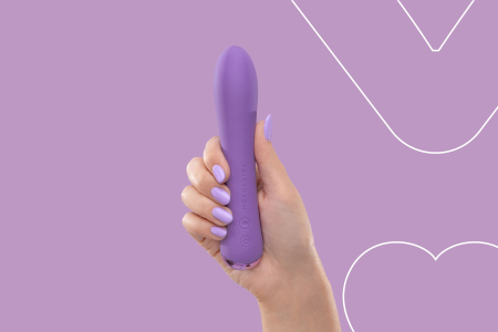 Вібратор з підігрівом FairyGasm WowGenie violet, підігрів до 42 °C - фото №7